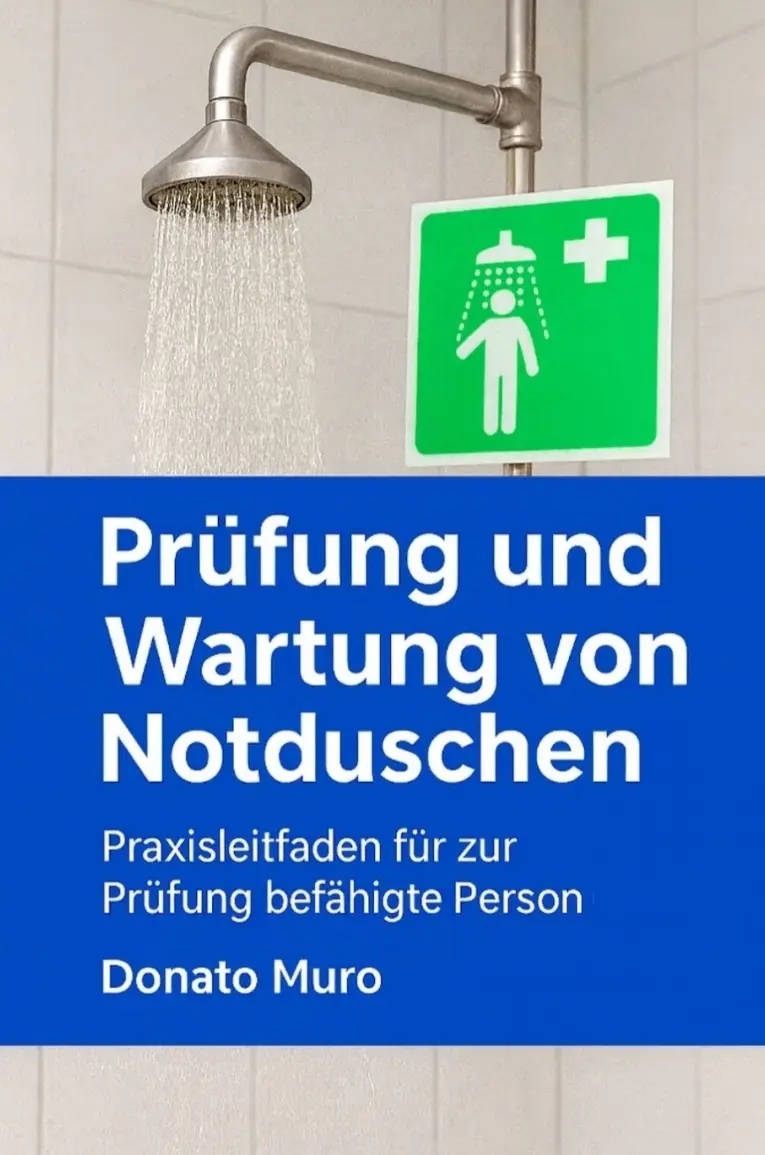 Not- und Augenduschen Das Lehrbuch "Prüfung und Wartung von Noduschen" von Donato Muro