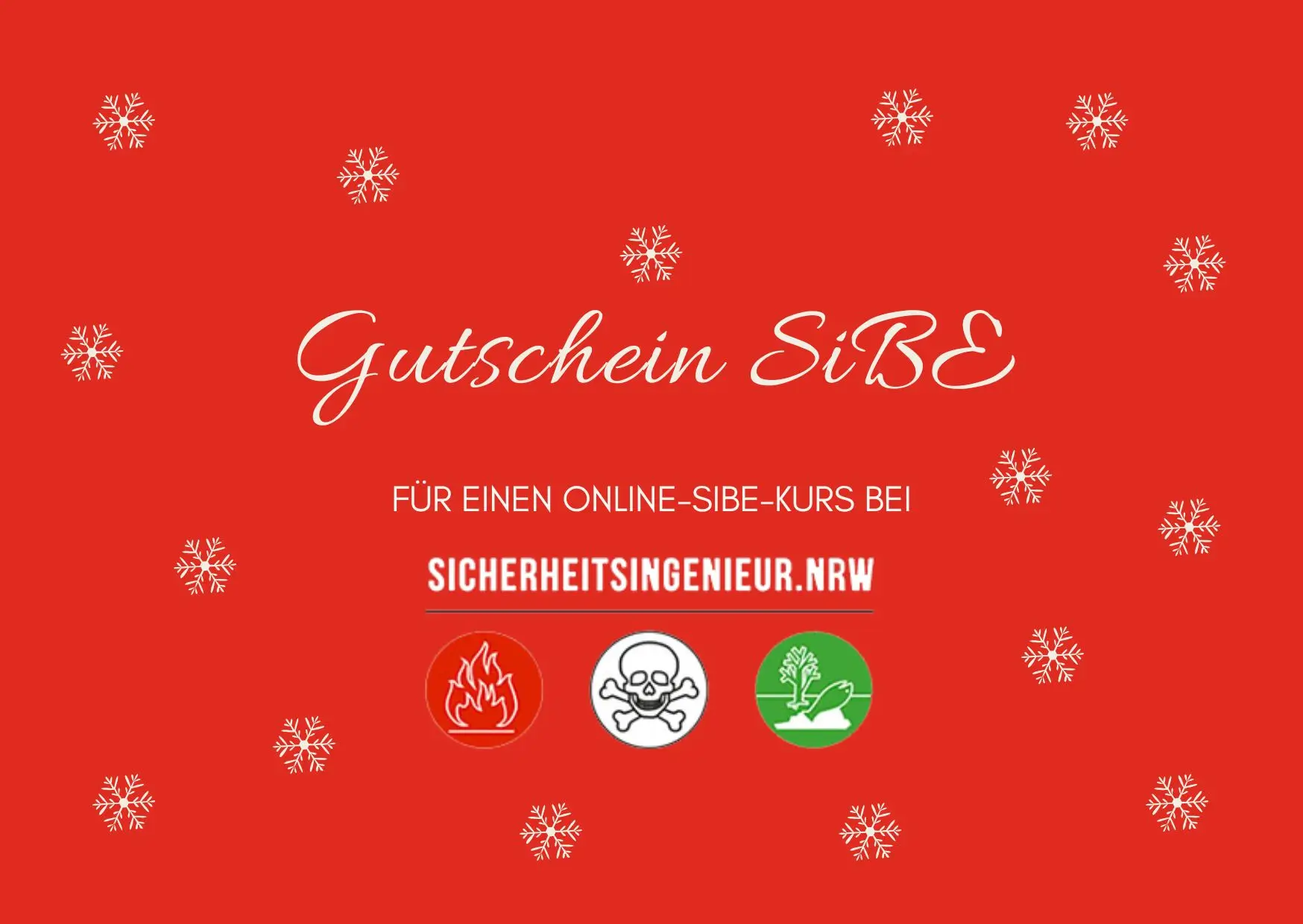 Weihnachtlicher Kursgutschein 399 Euro
