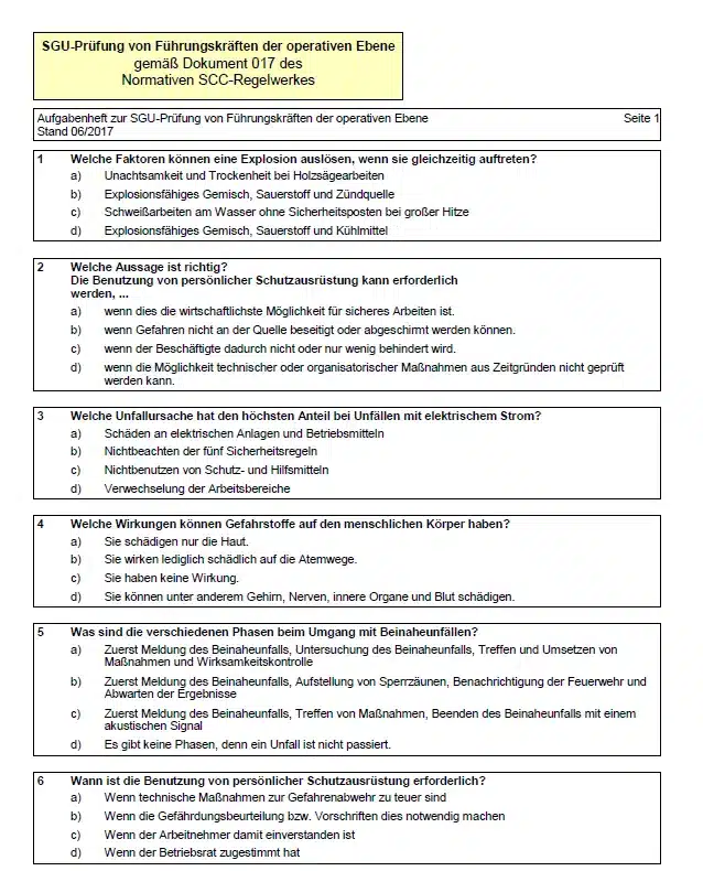 SCC 017 Ein Blatt der SCC Dok. 017 Probeklausur.