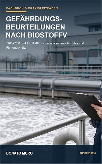 GBU nach BioStoffV Das Buch-Cover des Praxisleitfadens von Donato Muro